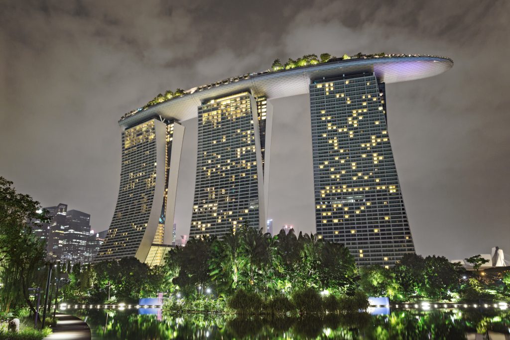 Singapore City At Night