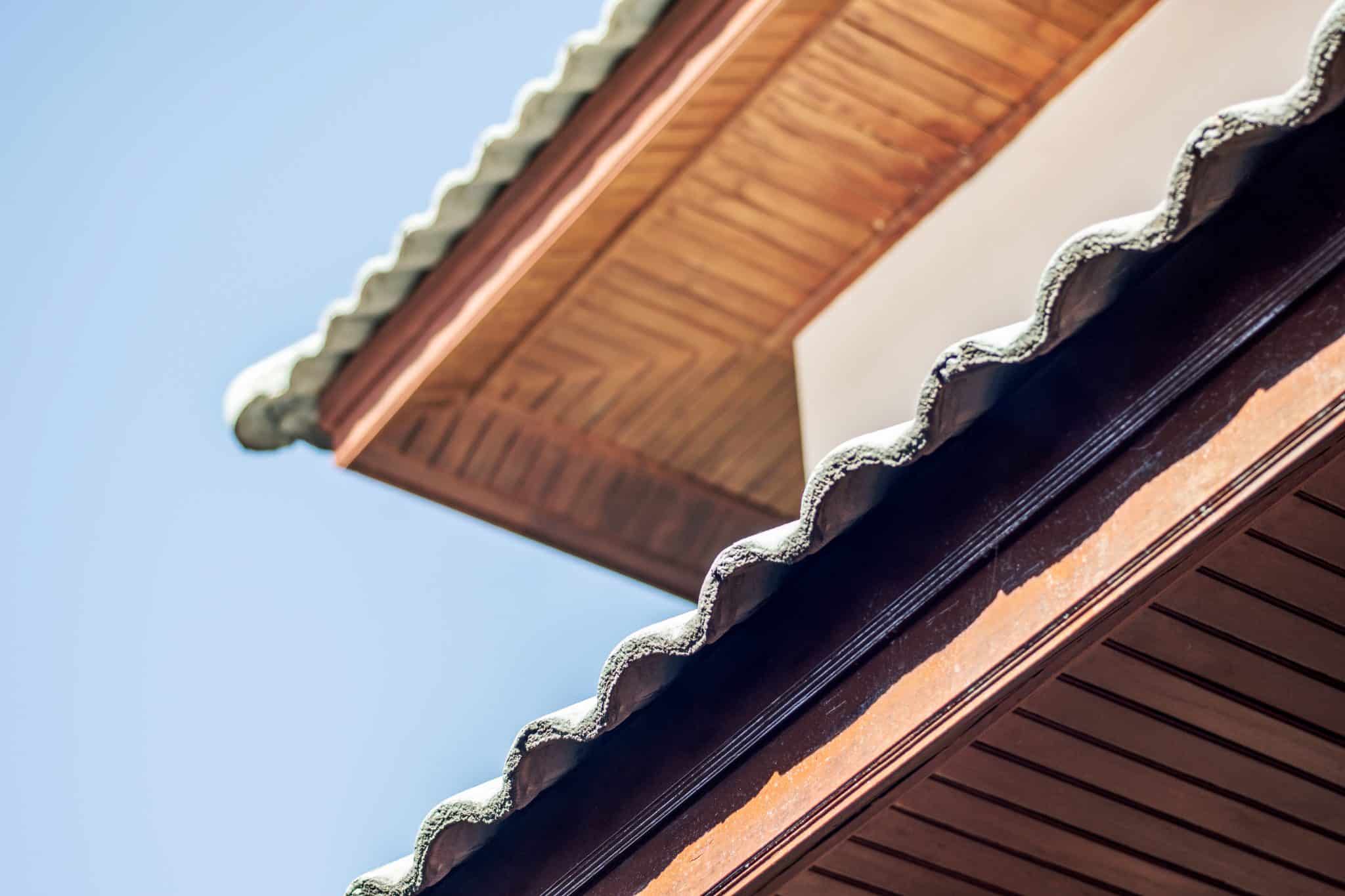 Typical Roof And Ceiling Construction Finishing Detail.